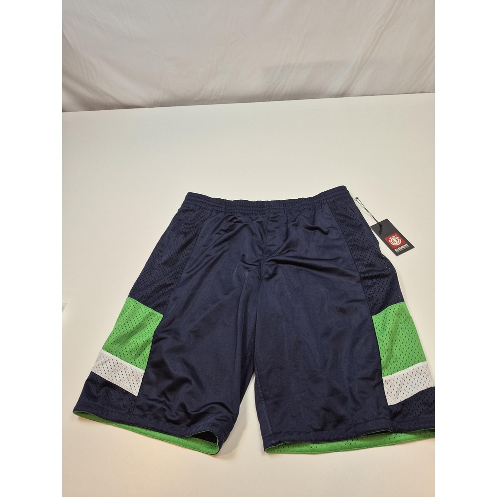 Y2K Element Basketball Shorts Mens XL Blue Green Athletic Skater
